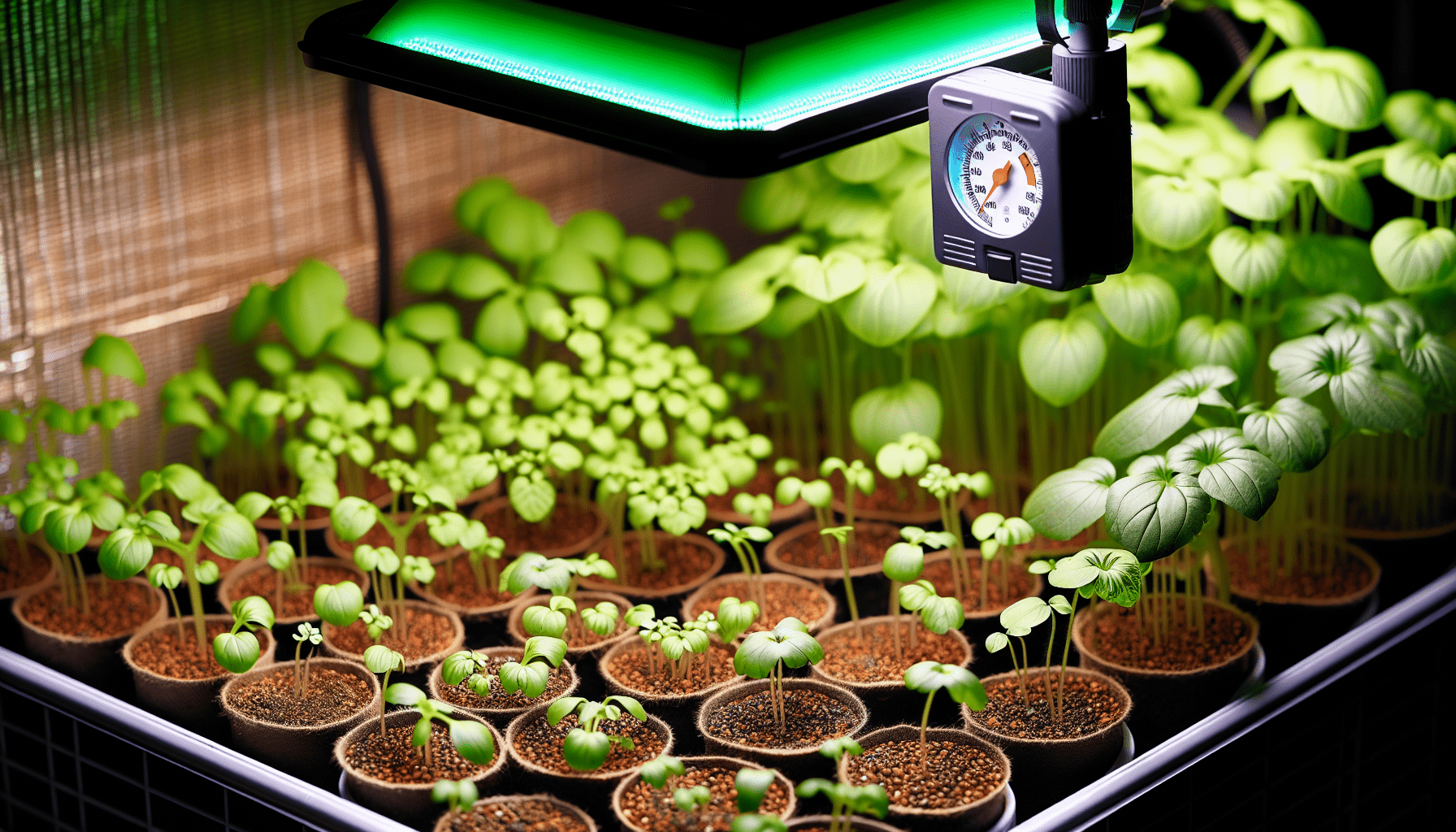 Optimal environment for seedlings