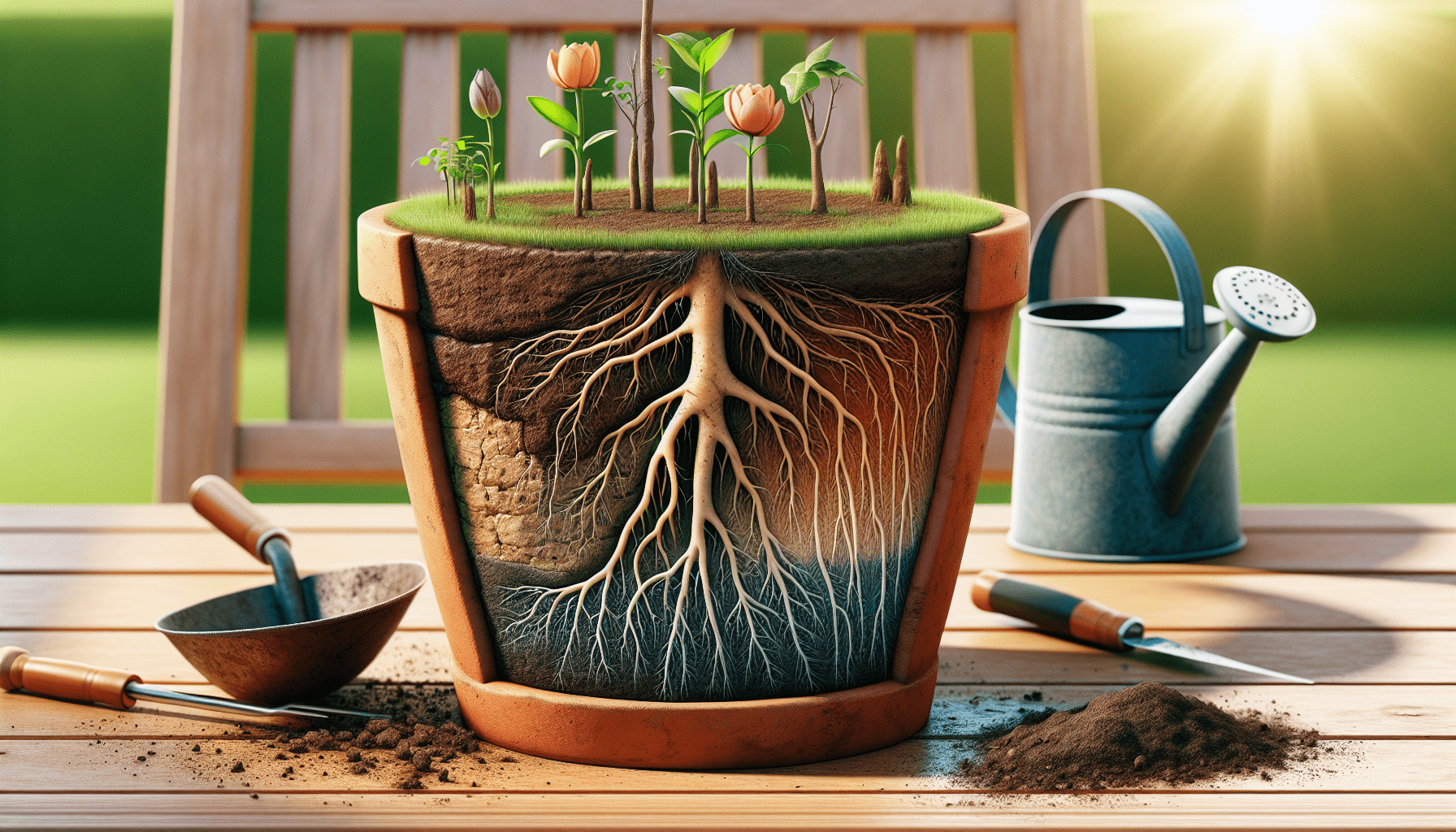 Good drainage for preventing root rot