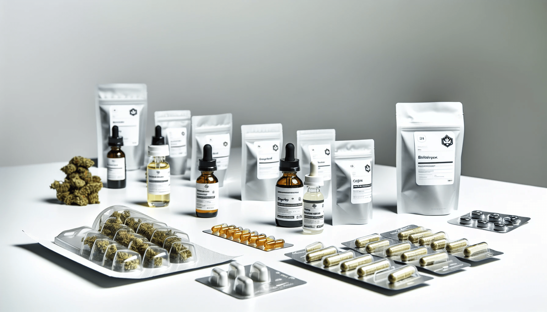 Photo of pharmaceutical-grade cannabis products