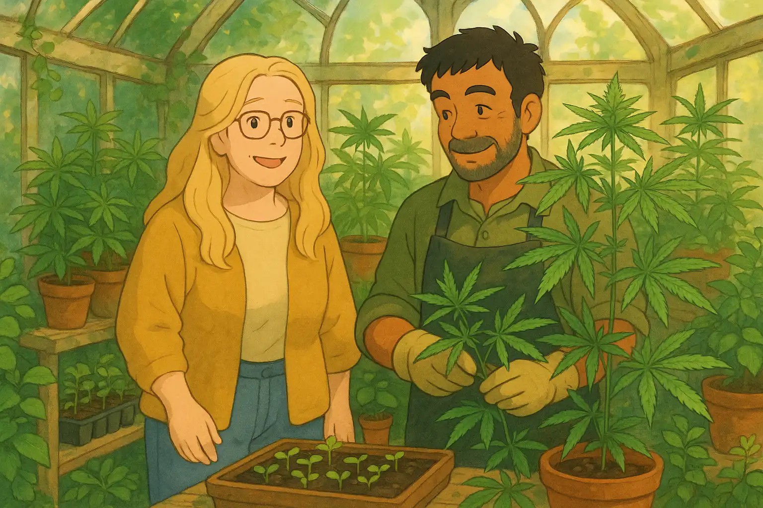 Jess and Jason in the nursery