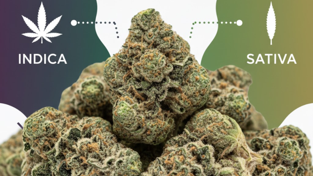 Gorilla Glue cannabis strain showing indica-dominant hybrid genetics